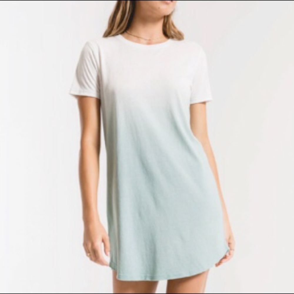 Z Supply Ombré Dip Dye as dress, blue/white, large
